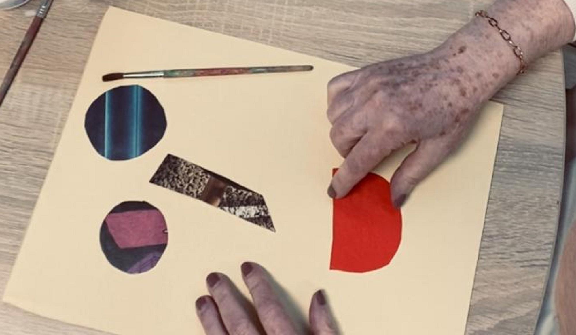 Una delle opere in mostra