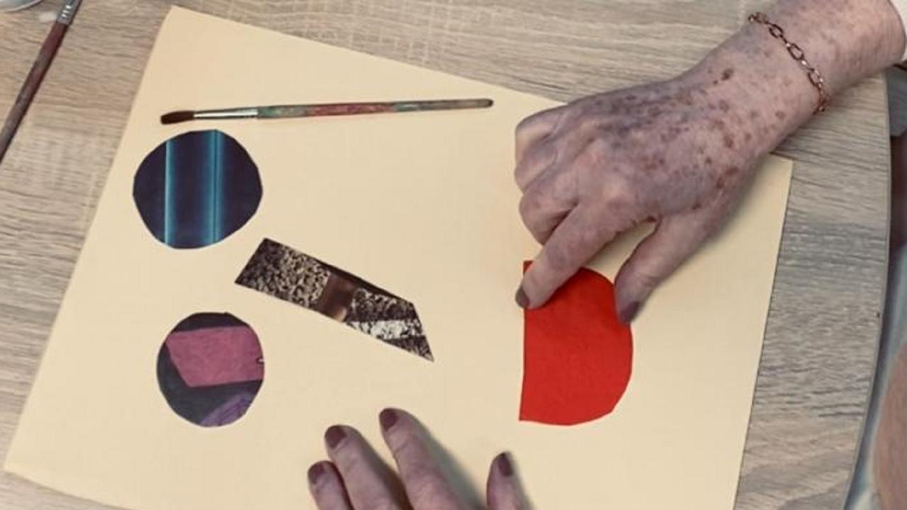 Una delle opere in mostra