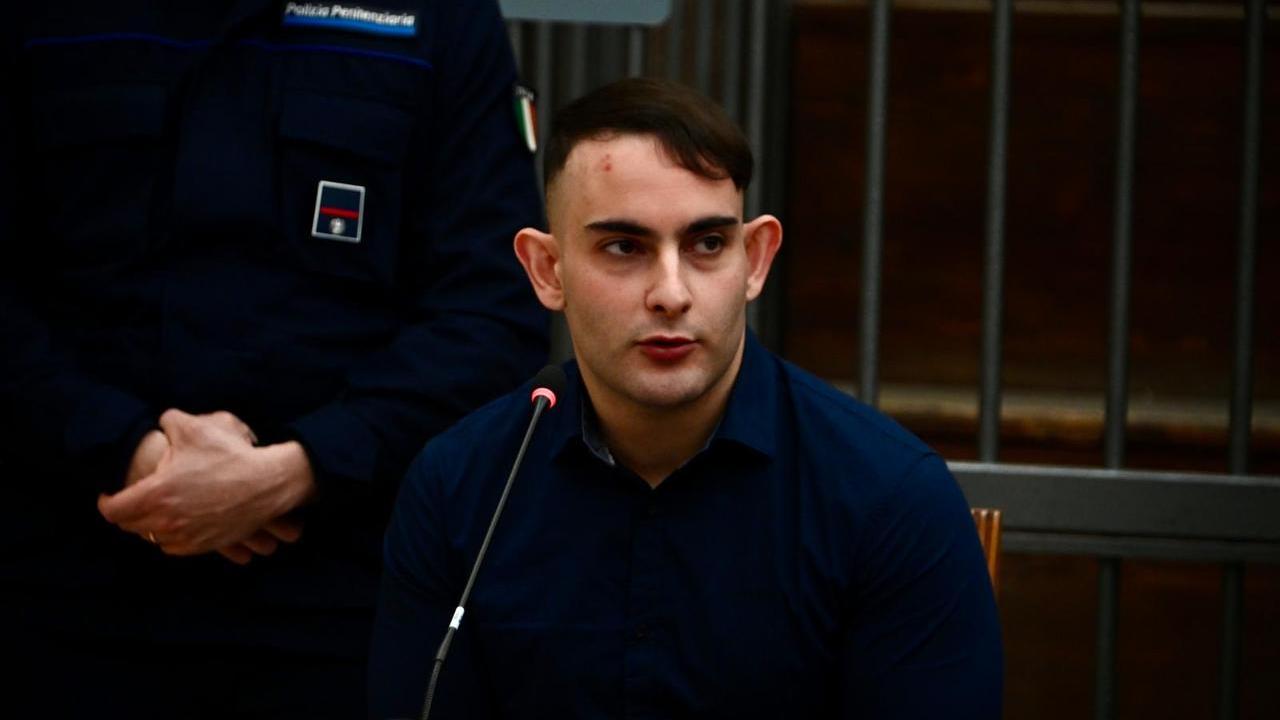 Michele Fresi imputato di Arzachena durante l'udienza in Corte d'assise a Sassari
