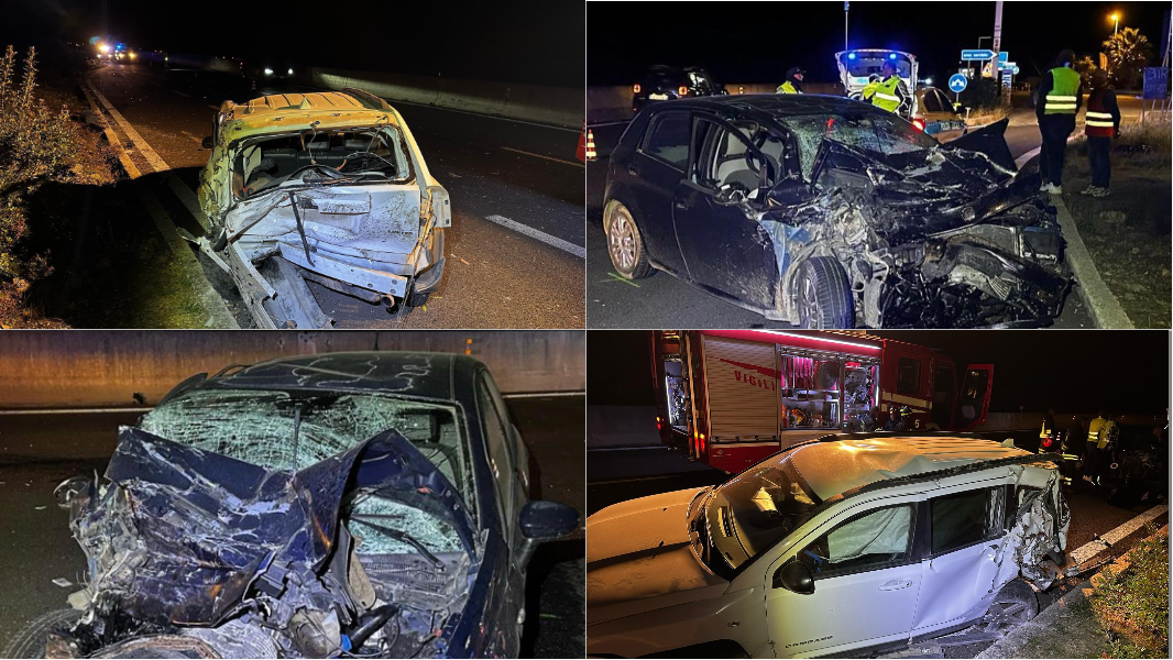 Sassari-Alghero, violento tamponamento: padre e tre figli in ospedale