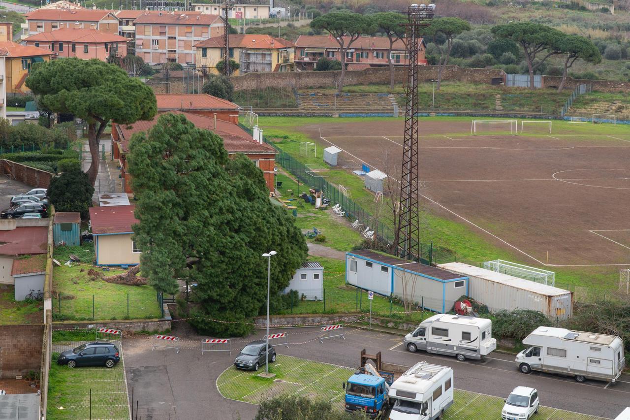 
	Una veduta dello stadio Magona

