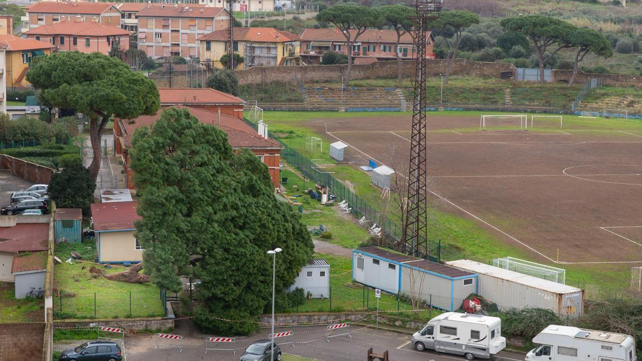 Una veduta dello stadio Magona