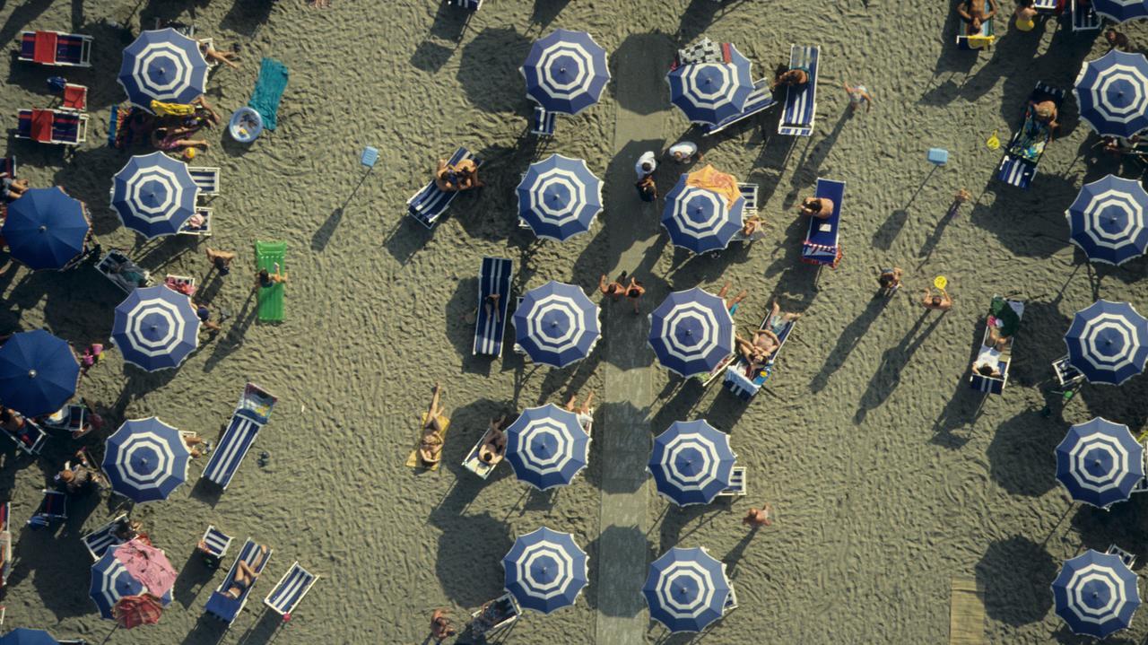 Uno stabilimento balneare in Versilia