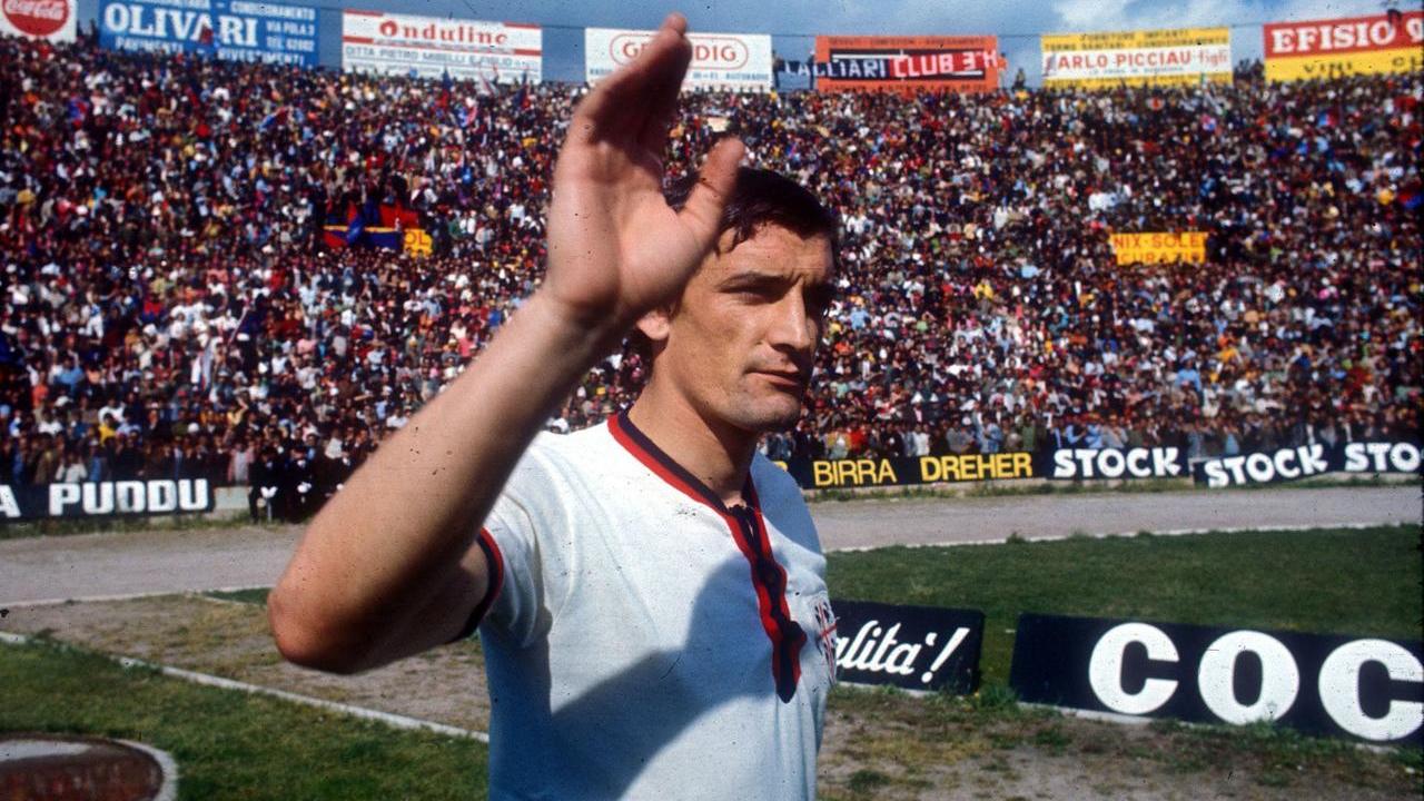 Gigi Riva ex giocatore del Cagliari