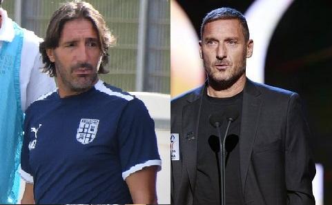
	<strong>Alessandro Frau</strong> (a sinistra) e <strong>Francesco Totti</strong>

