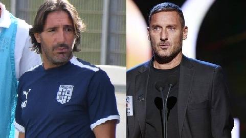 <strong>Alessandro Frau</strong> (a sinistra) e <strong>Francesco Totti</strong>