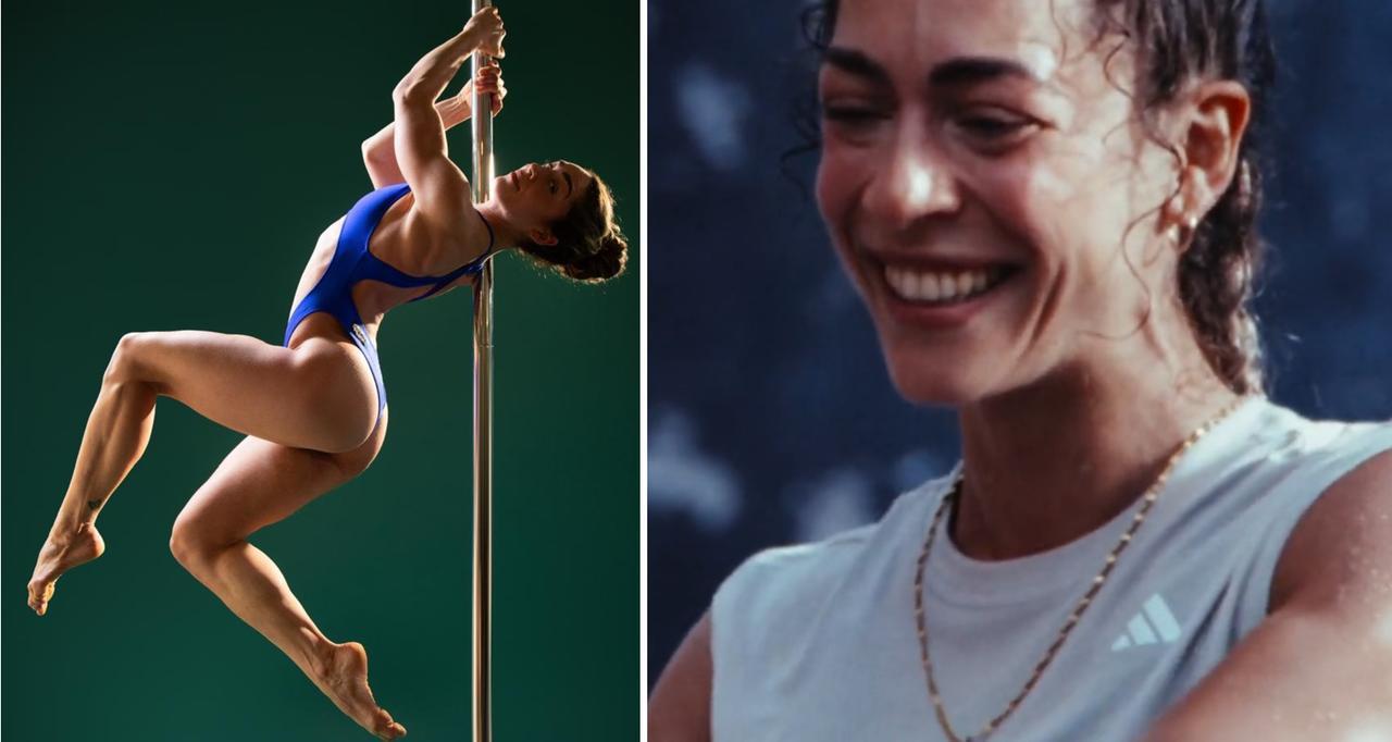 
	Giorgia Diazzi in un'esibizione di pole dance e nello spot

