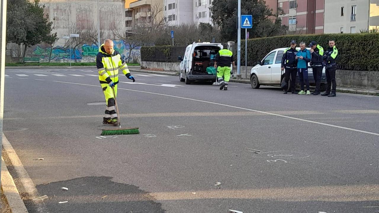Il luogo dell'incidente (foto Francesco Pinna)