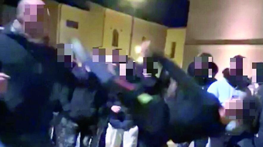 Un frame ripreso dal video