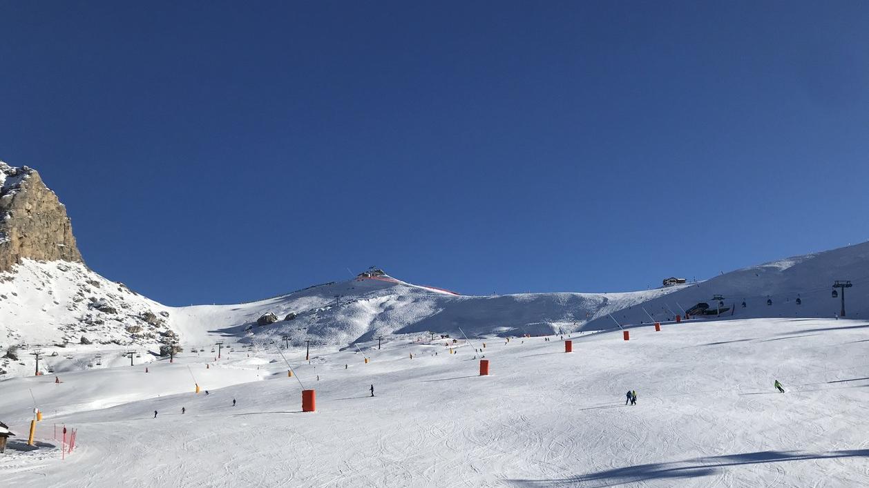 Una delle piste "Kristiania" del comprensorio della Val di Fassa