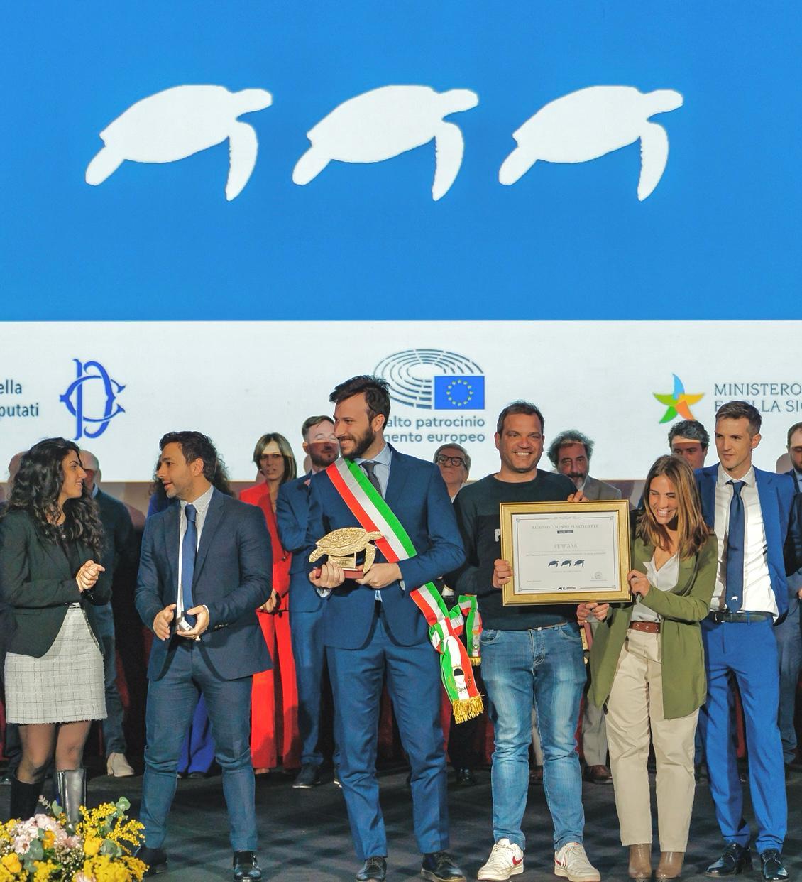 Ferrara premiata da Plastic Free per il quarto anno consecutivo