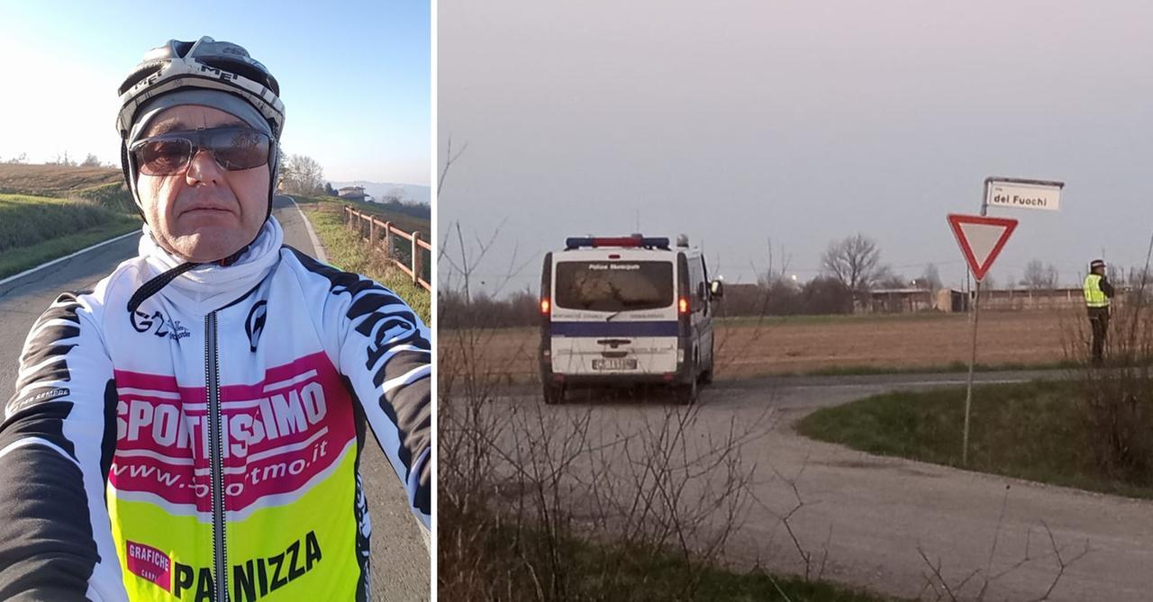 
	Davide Venturelli e il luogo della tragedia a Cortile di Carpi

