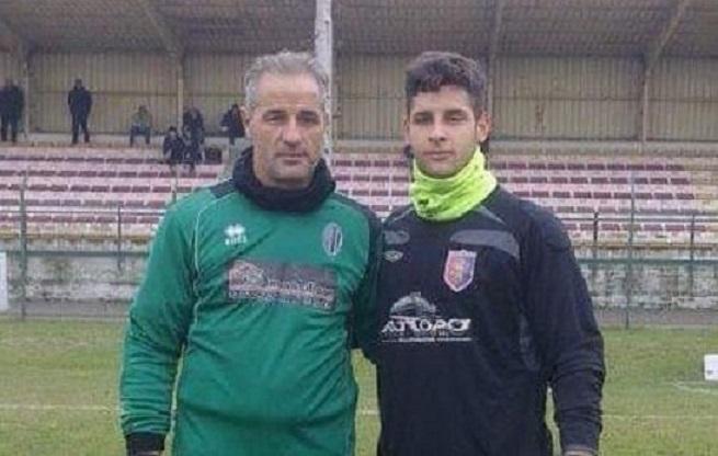 
	Giacinto Ruggiero con il figlio Mattia, anche lui portiere


