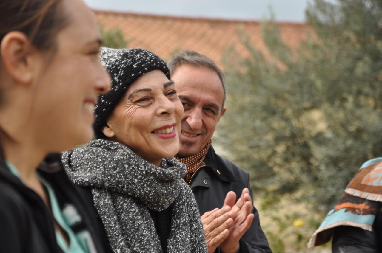 Gisella Masala con il direttore generale della Asl 5 di Oristano, Angelo Maria Serusi