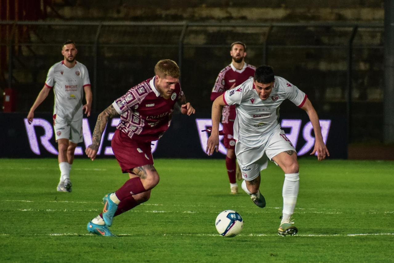 
	I biancorossi in campo ad Arezzo (foto SS Arezzo)

