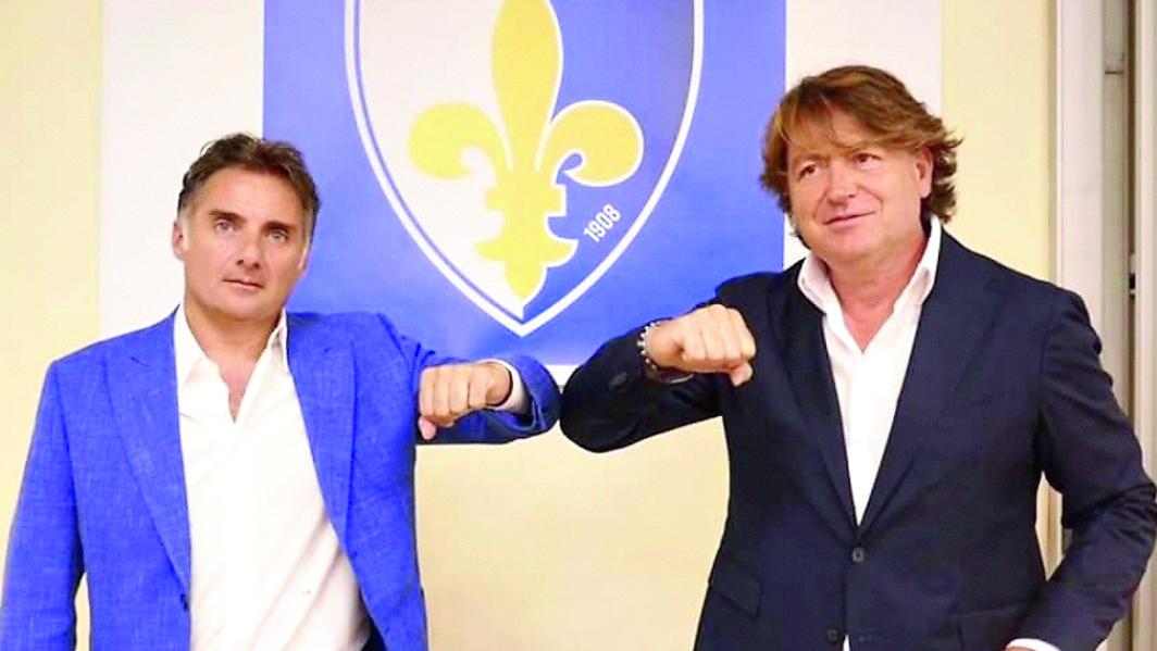 Il presidente Stefano Commini e l'ex direttore generale Ivano Reggiani quando ancora andavano d'accordo