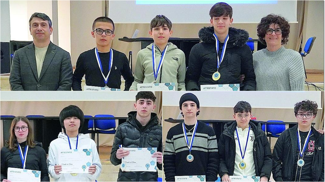 I vincitori della finale regionale dei Giochi matematici 
