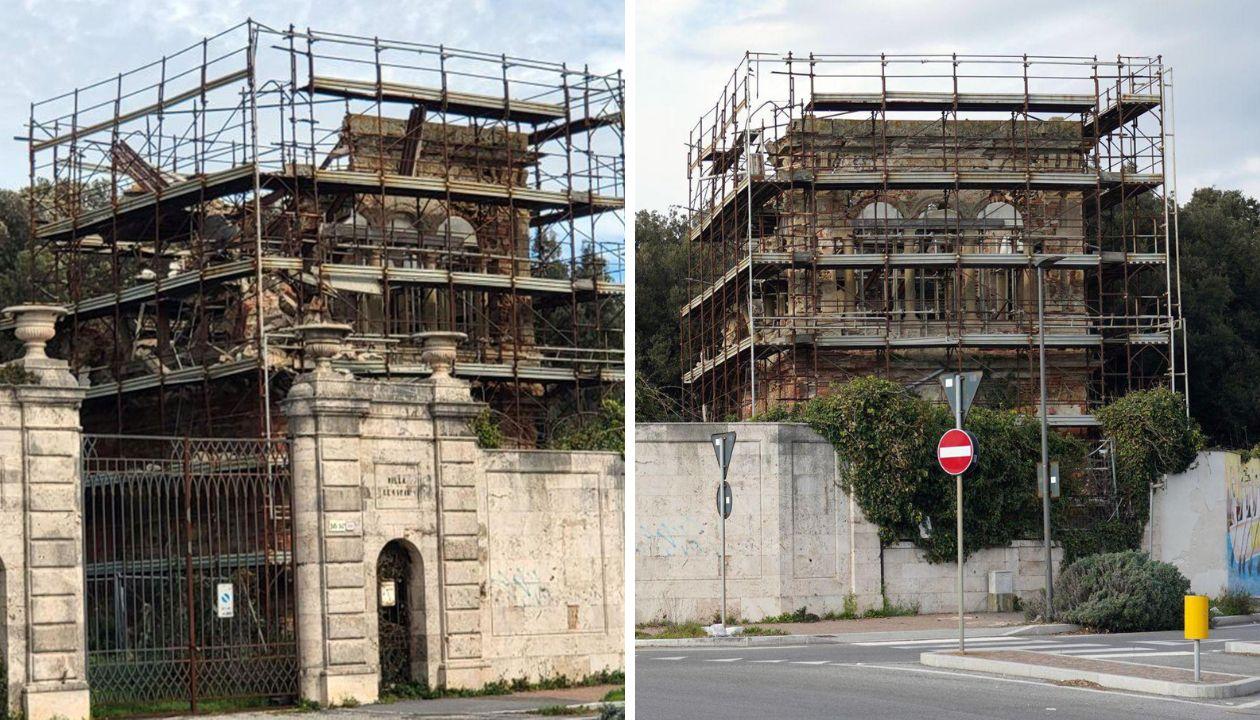 Livorno, collassato il Torrino del parco della Ceschina