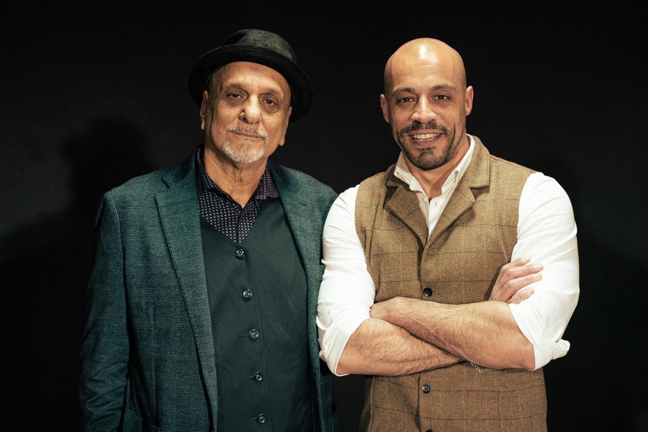 Il regista Pierangelo Sanna e lo scrittore Marco Atzeni