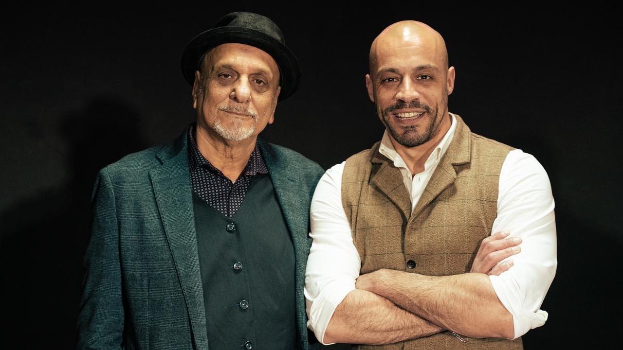 Il regista Pierangelo Sanna e lo scrittore Marco Atzeni