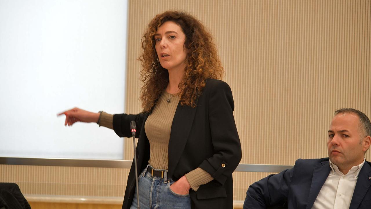 Ivana Russu in consiglio comunale (foto Vanna Sanna)