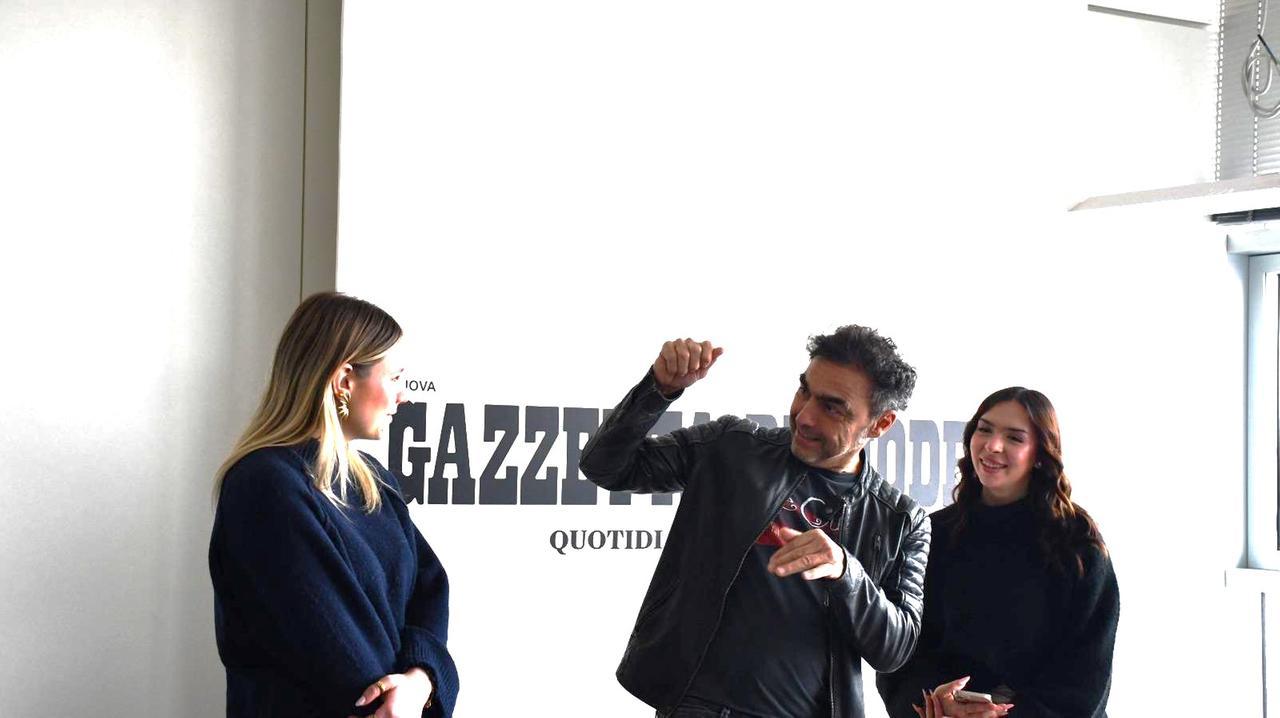
	Marco Ligabue nell'incontro in Gazzetta

