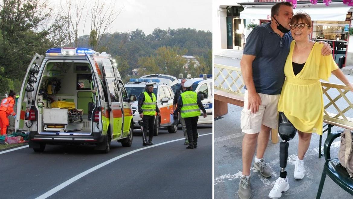 L'incidente e Cristina col marito