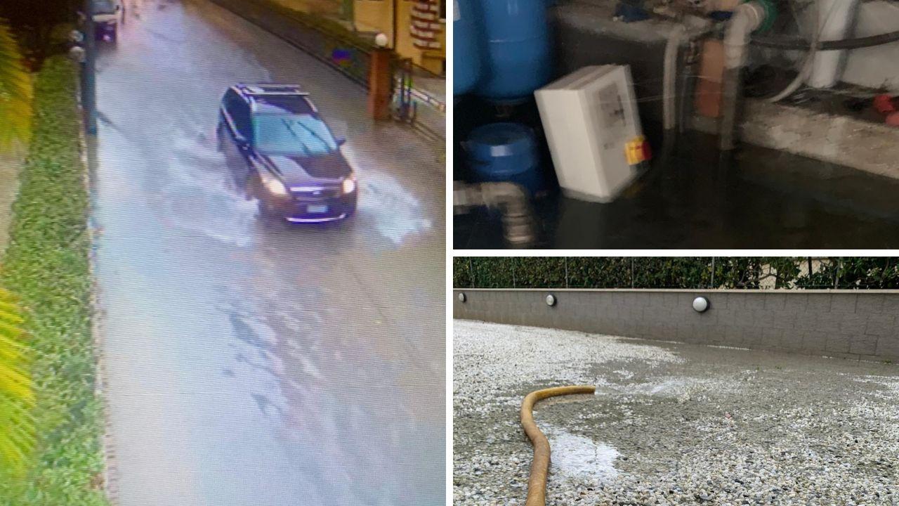 Tre immagini di via Duca della Vittoria a Fiumetto