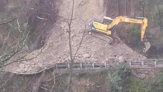 La frana a Calavorno