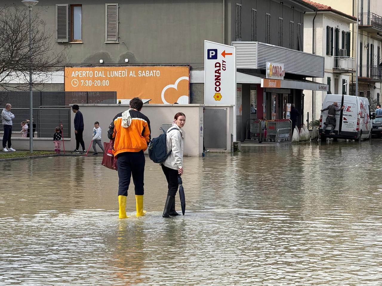 
	Ponzano (Empoli) allagata (foto Nucci/Innocenti)

