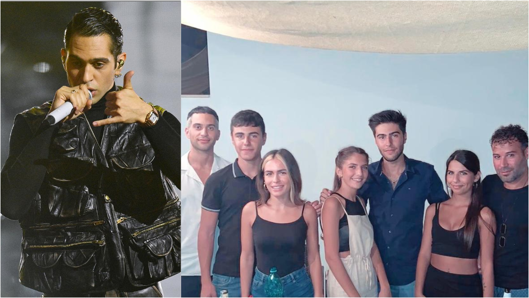 
	Mahmood a sinistra e con i cugini di Orosei


