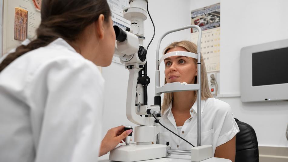 Una visita oculistica (foto Freepik)