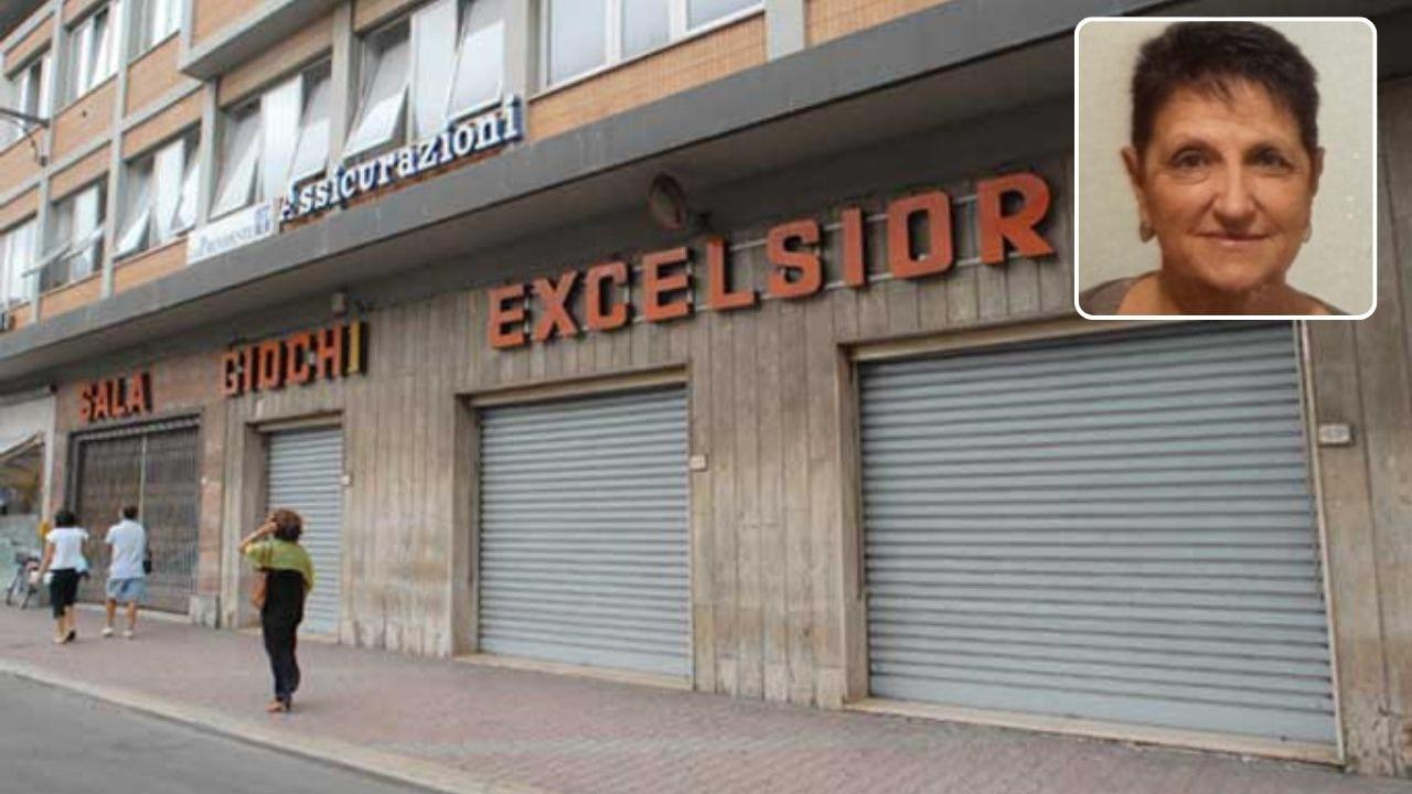 Tosca Nannini e la sala giochi Excelsior chiusa nel 2007 (foto Paolo Barlettani 2007)