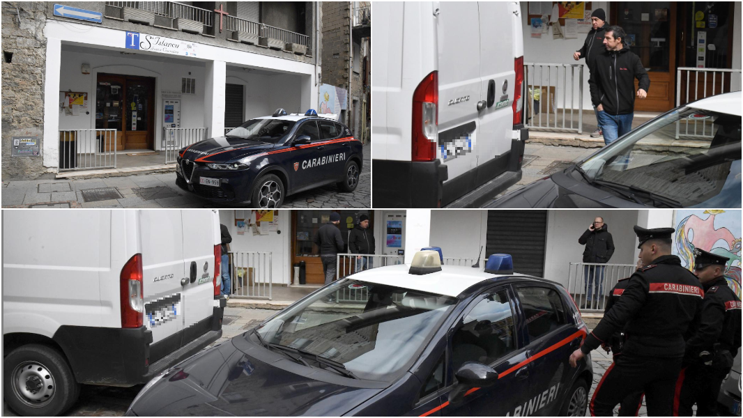 
	La tabaccheria di Orgosolo, l'autista del furgone e il collega rapinati<em> (foto Massimo Locci)</em>

