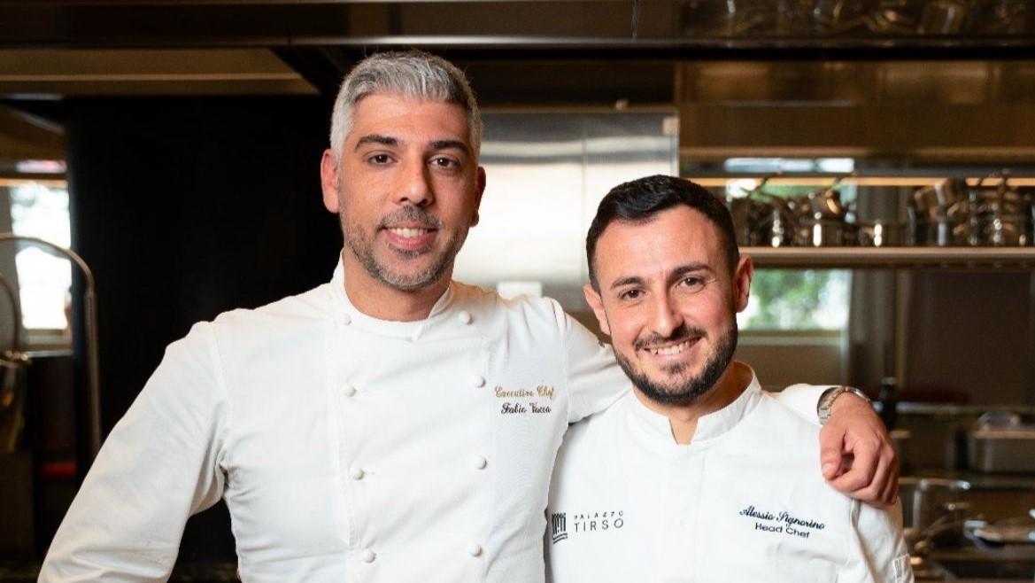 (Fabio Vacca e Alessio Signorino chef protagonisti della cena del 20 marzo dal titolo “Rapsodie veg”)