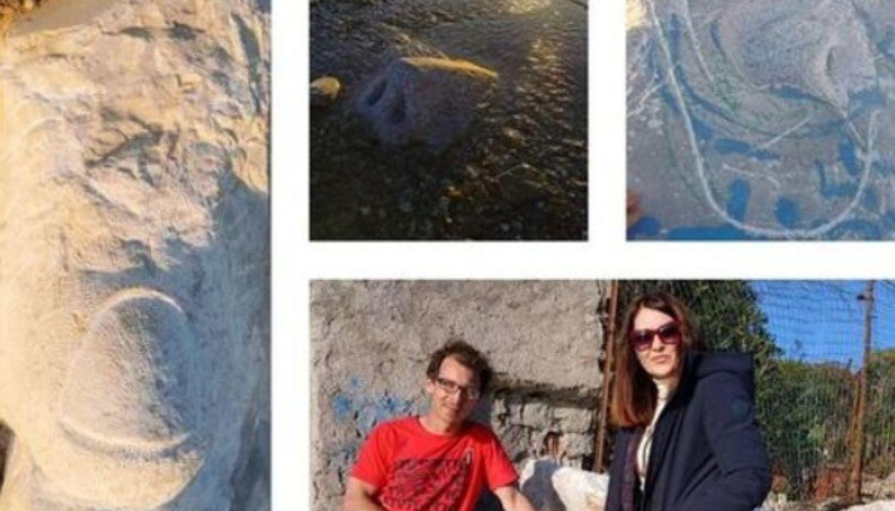 Alla spiaggia del Sale di Livorno i cinque sensi come opere scolpite sulle rocce