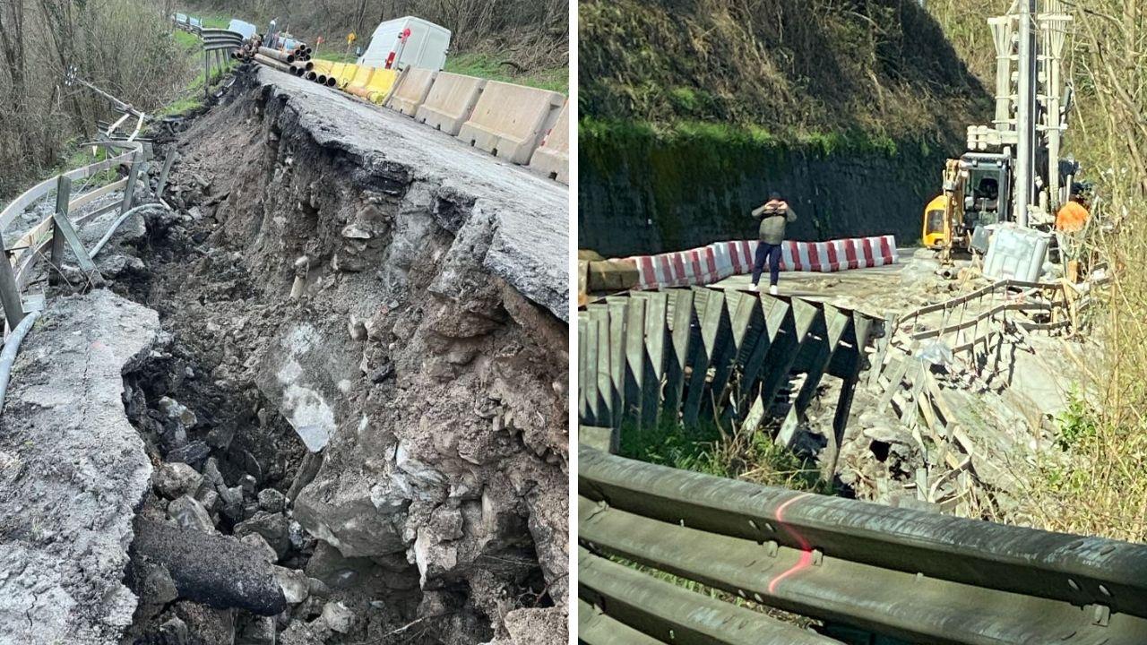 La frana a Castelnuovo