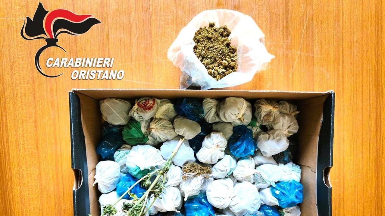 Fermato con 394 grammi di marijuana e denunciato