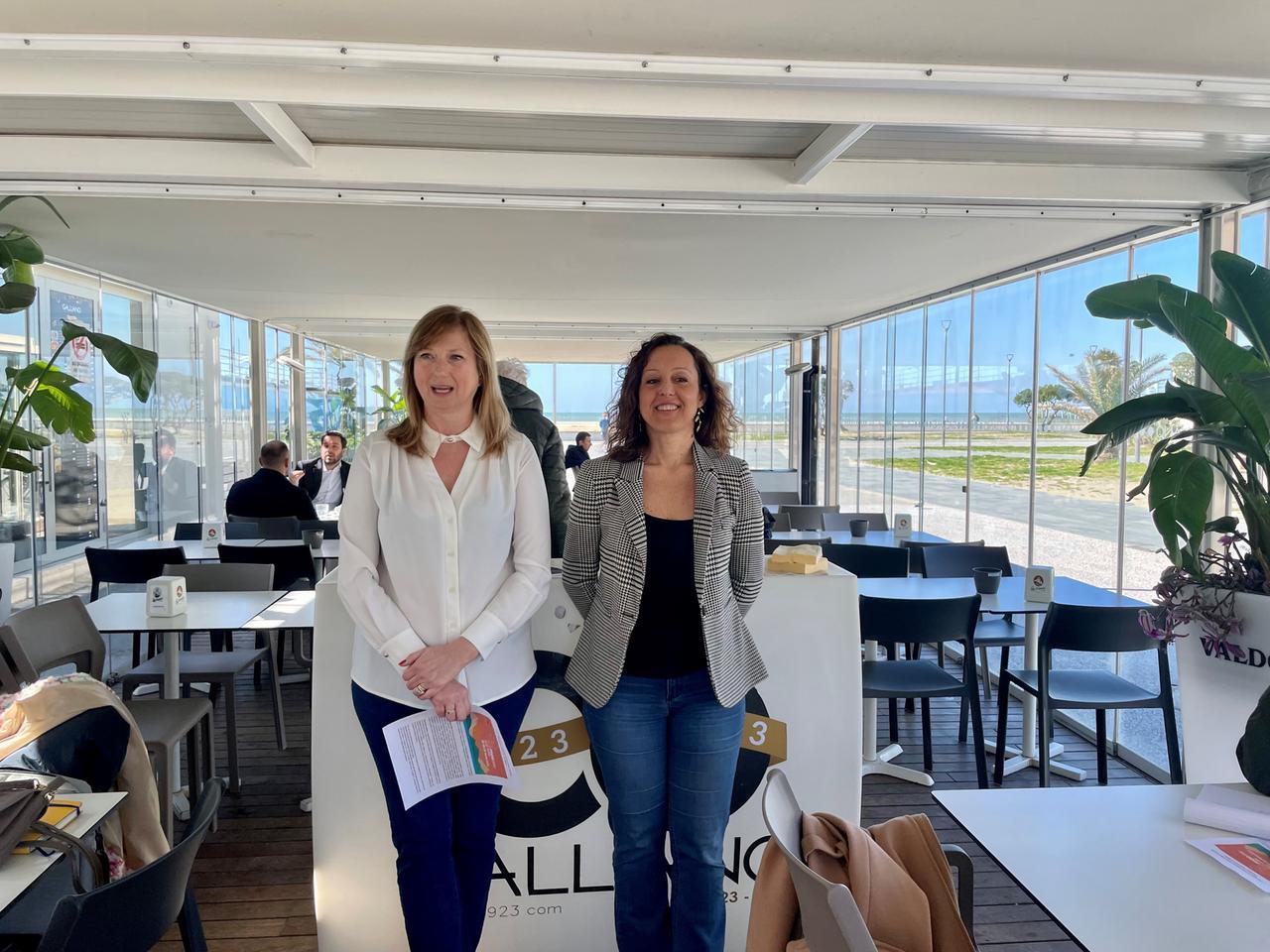 
	Catia Bovi Campeggi e Barbara Pezzini, organizzatrici di Food Expo Versilia&nbsp;

