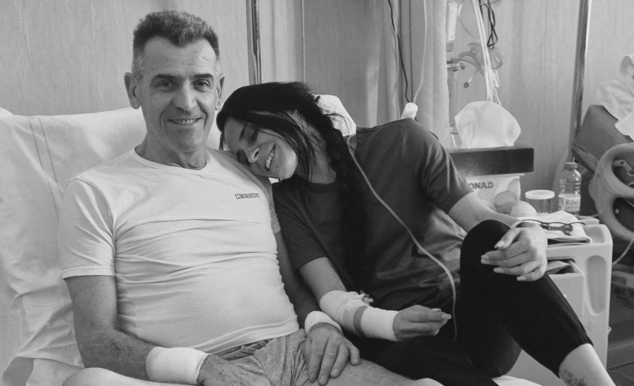 
	Domenico e Carlotta Grassi mentre erano ricoverati in ospedale a Livorno

