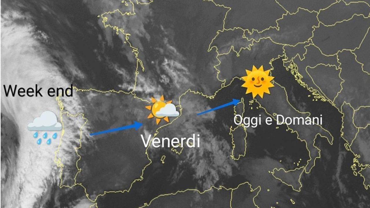 La rielaborazione grafica del Centro Meteo Toscana