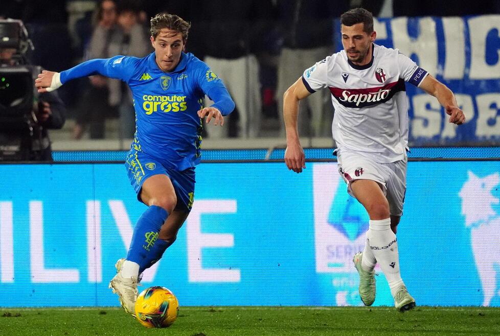 Fazzini in azione (foto Nucci)