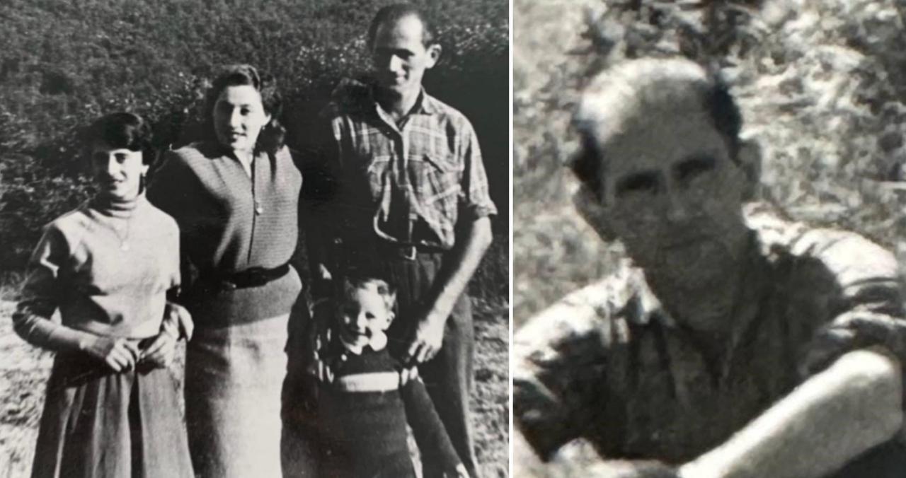 Un piccolo Vasco in una foto di famiglia e papà Carlino