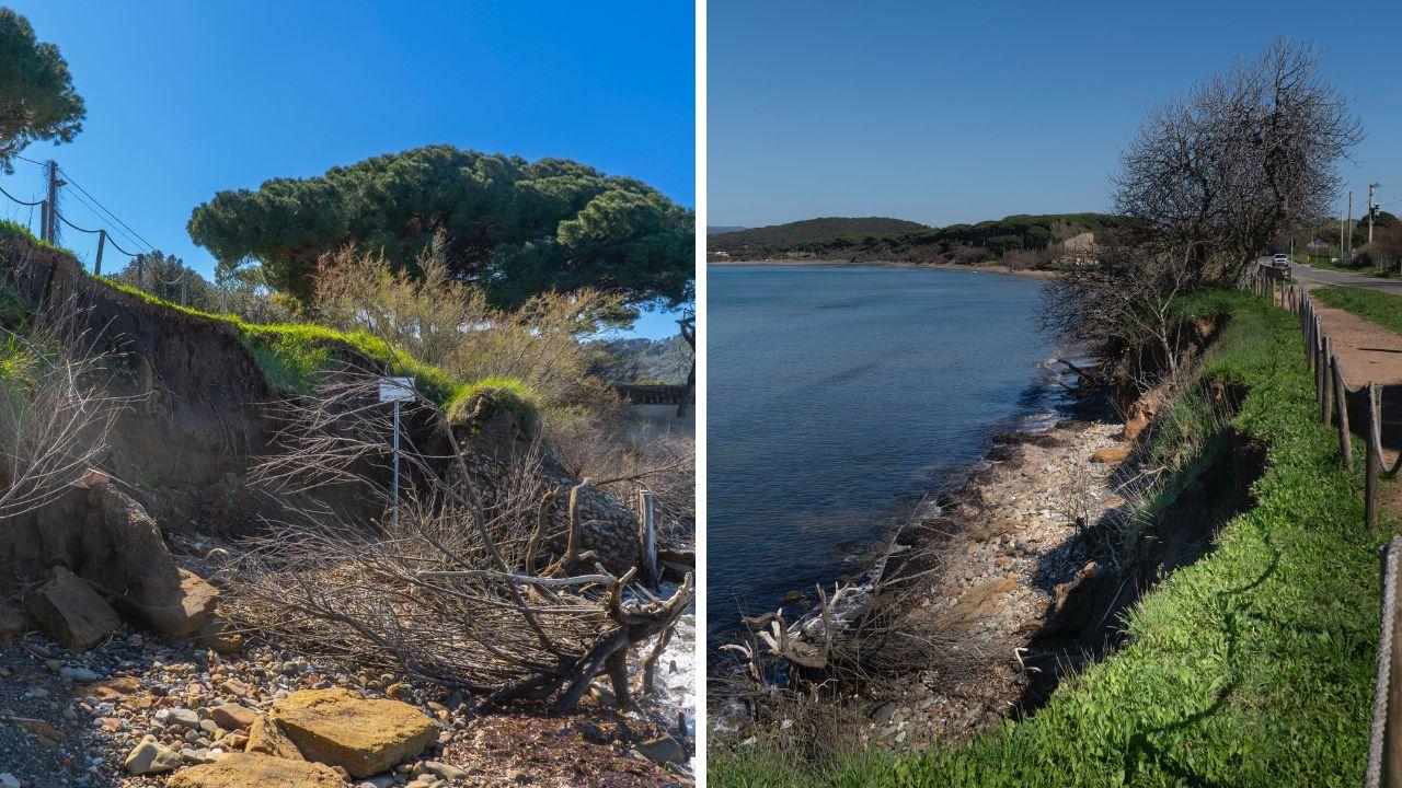 
	Baratti, il tratto franato

