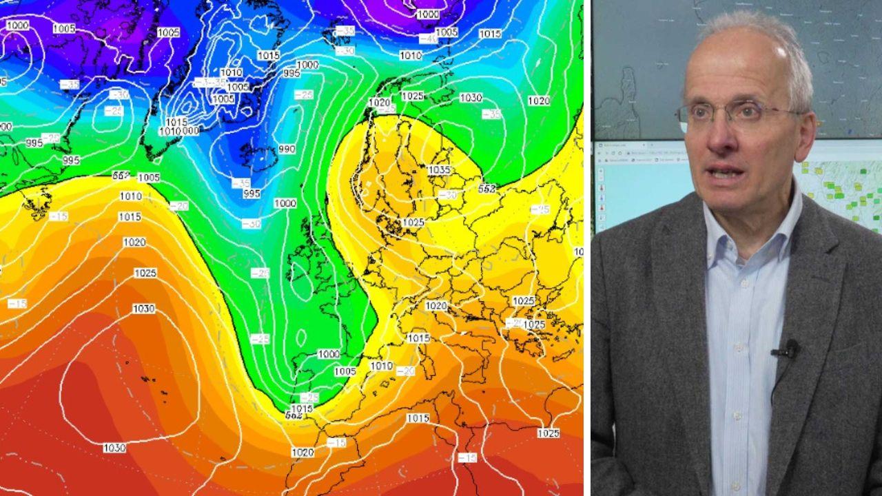 La situazione prevista venerdì sera e Bernardo Gozzini