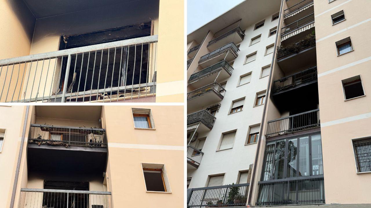 
	Gli effetti dell'incendio a Montecatini (foto Nucci / Innocenti)

