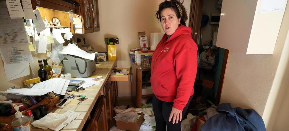 
	Gessica Bettaccini nella sua casa (foto Nucci)

