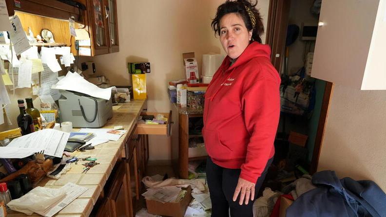 Gessica Bettaccini nella sua casa (foto Nucci)