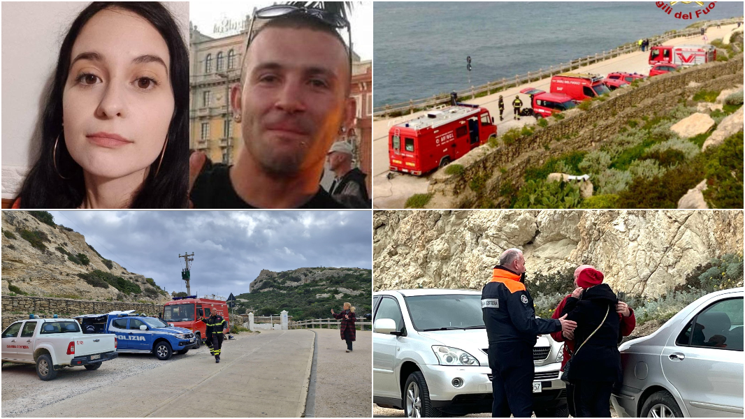 
	Manola Mascia e Paolo Durzu, le ricerche,&nbsp;il comandante Stella con i&nbsp;genitori del giovane <em>(foto Mario Rosas)</em>

