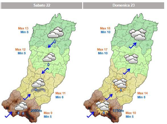 Meteo Reggio Emilia: addio sole, arrivano cieli nuvolosi e piogge
